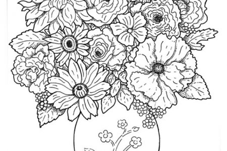 140 dibujos de flores para Colorear - Dibujo imágenes - Colorear de flores a4 Colorear de flores a4