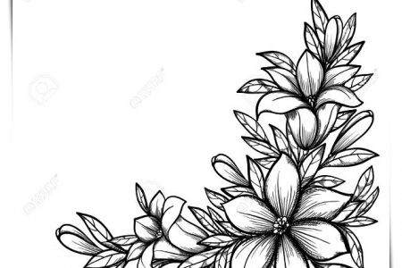 140 dibujos de flores para Colorear - Dibujo imágenes - Colorear flores con anilina a4 Colorear flores con anilina a4