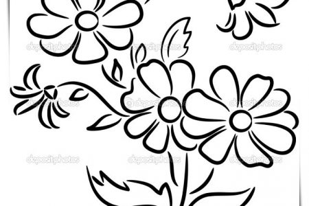 140 dibujos de flores para Colorear - Dibujo imágenes - Colorear flores en linea a4 Colorear flores en linea a4