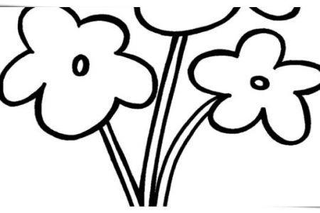 140 dibujos de flores para Colorear - Dibujo imágenes - Colorear ramos de flores a4 Colorear ramos de flores a4