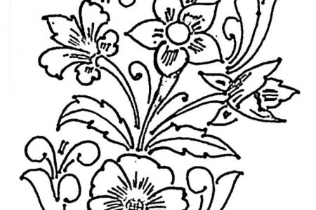 140 dibujos de flores para Colorear - Dibujo imágenes - Dibujos de flores de bosque a4 Dibujos de flores de bosque a4