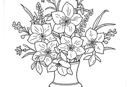 Dibujos de flores de orquideas a4