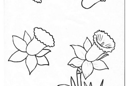 140 dibujos de flores para Colorear - Dibujo imágenes - Dibujos flores a color a4 Dibujos flores a color a4