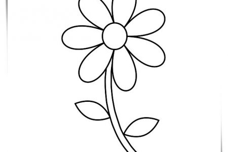 Dibujos flores blancas a4