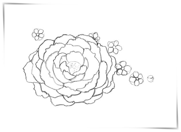 Dibujos flores de loto a4