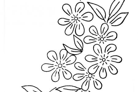 Dibujos flores faciles a4