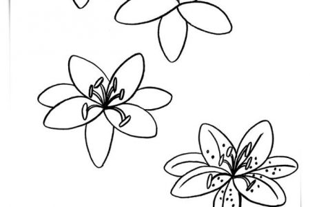 140 dibujos de flores para Colorear - Dibujo imágenes - Dibujos flores para pintar a4 Dibujos flores para pintar a4