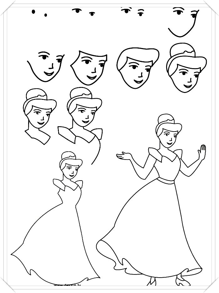 dibujos de princesas con principes