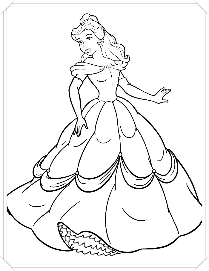 dibujos de princesas vectorizados