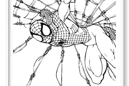 antifaz spiderman para colorear