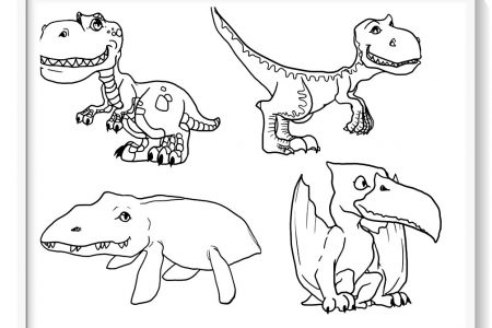 colorear dinosaurios del jurassic world