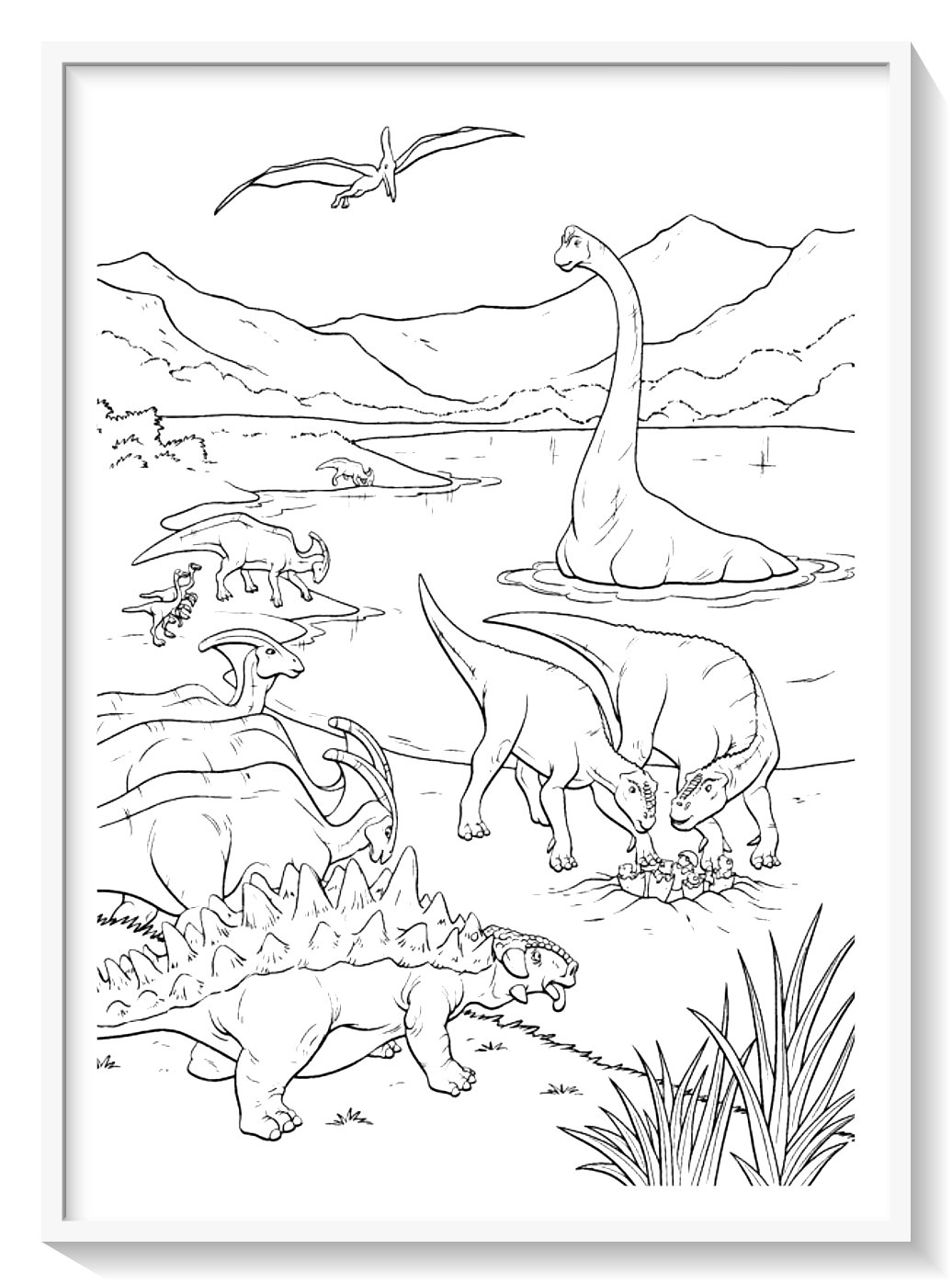 colorear dinosaurios reales