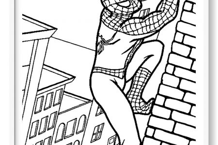 dibujos animados spiderman para colorear