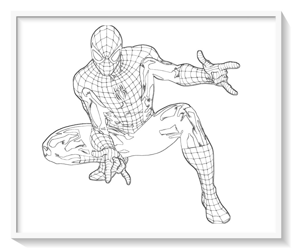 dibujos para colorear de spiderman 4