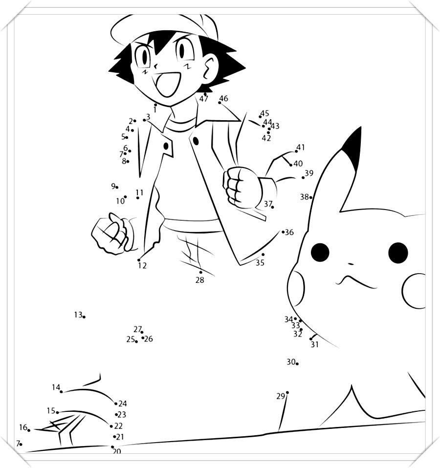 dibujos para colorear pokemon ash