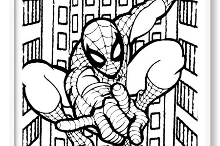 dibujos para colorear superheroes spiderman
