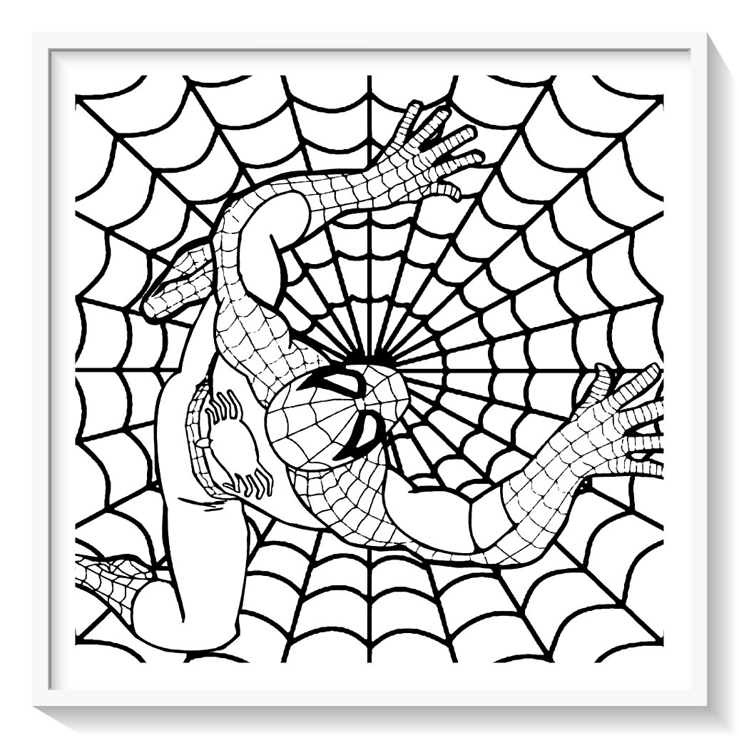 dibujos spiderman para colorear grandes