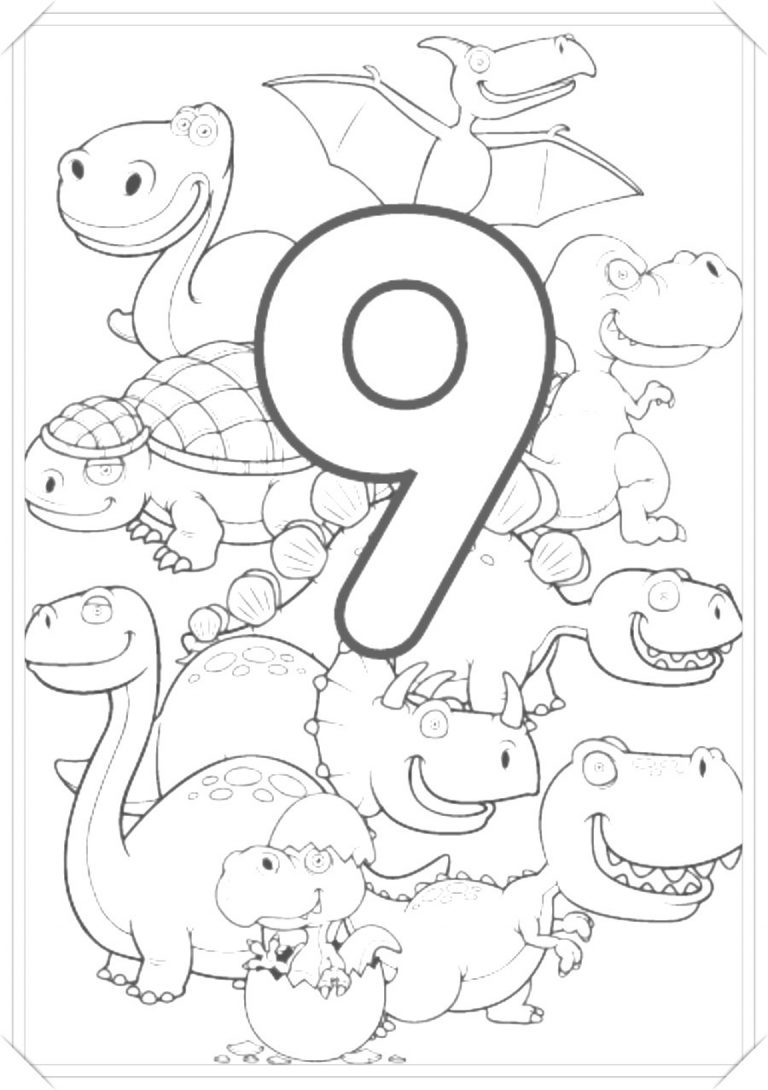 Letras y números para colorear