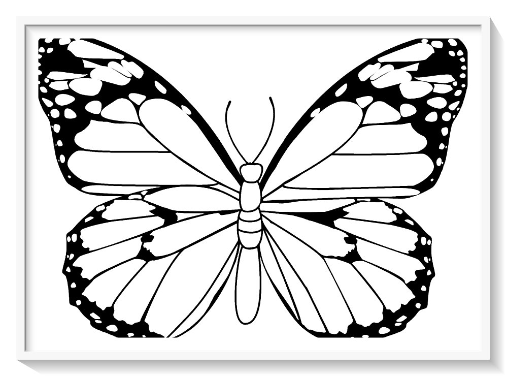 mariposa para colorear online