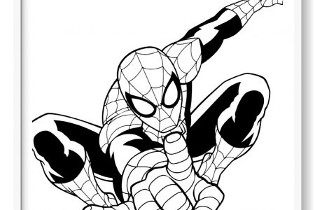 spiderman para pintar gratis