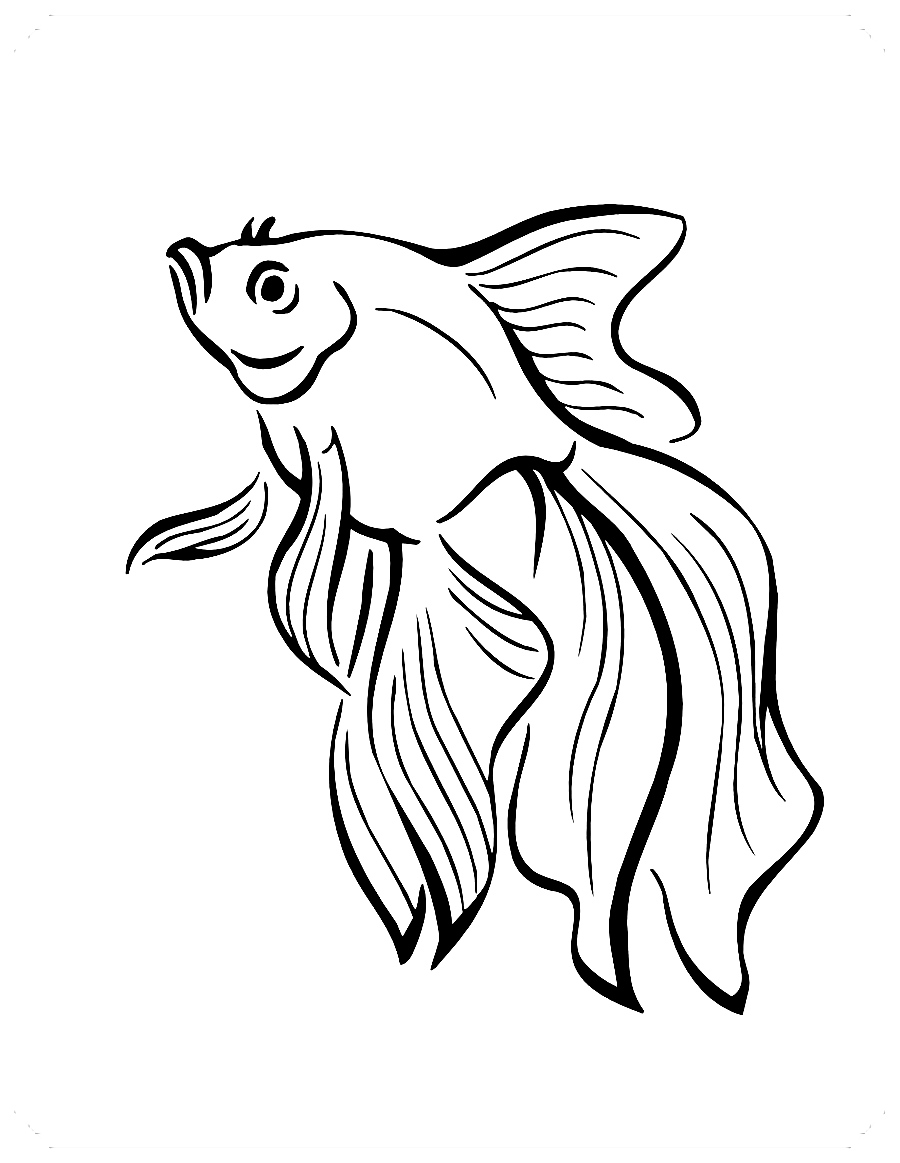 dibujos colorear de peces