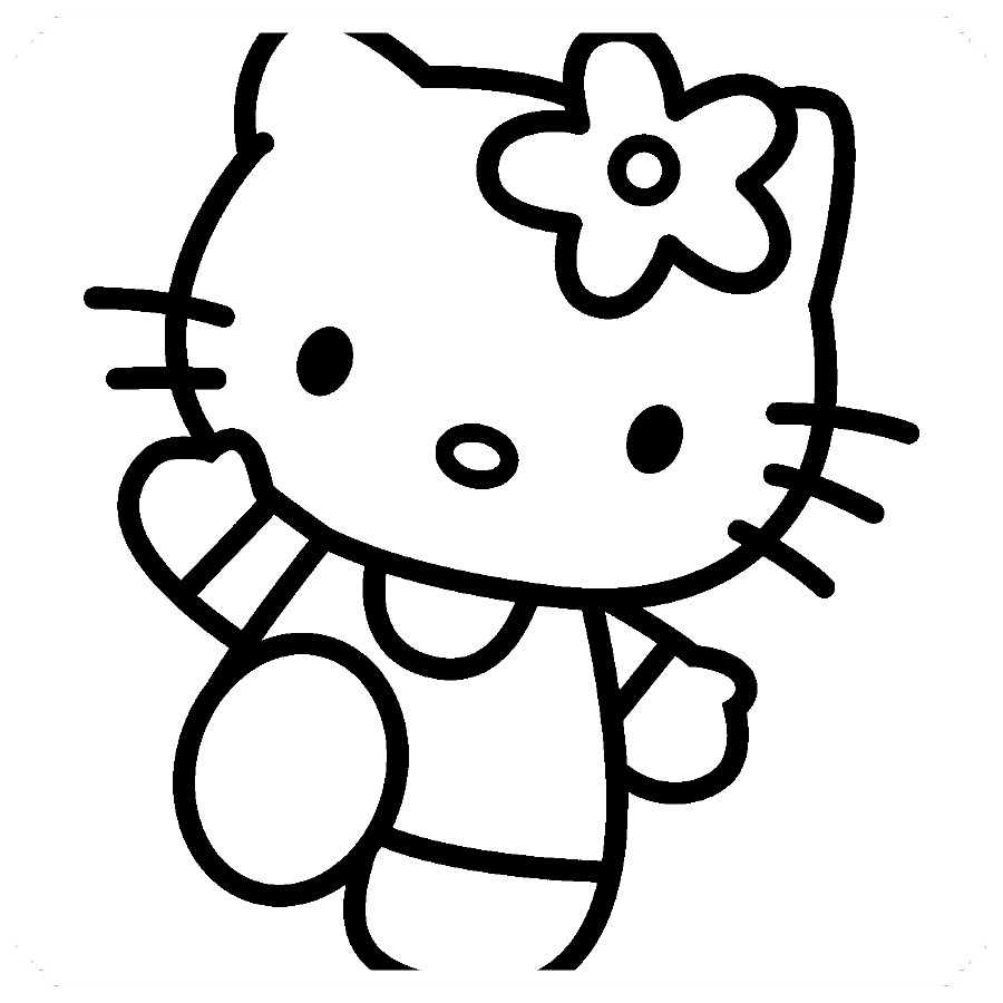 dibujos colorear hello kitty para imprimir