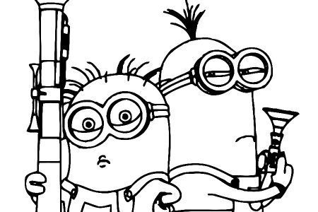 dibujos colorear los minions