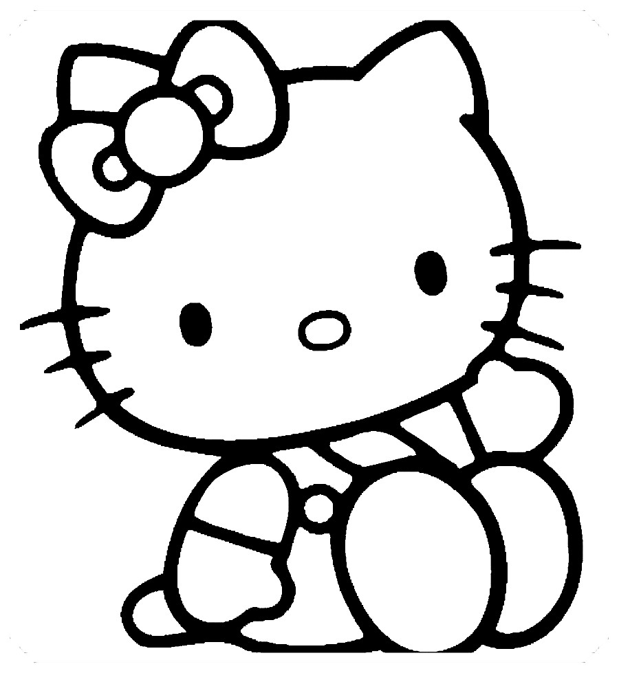 dibujos de colorear hello kitty