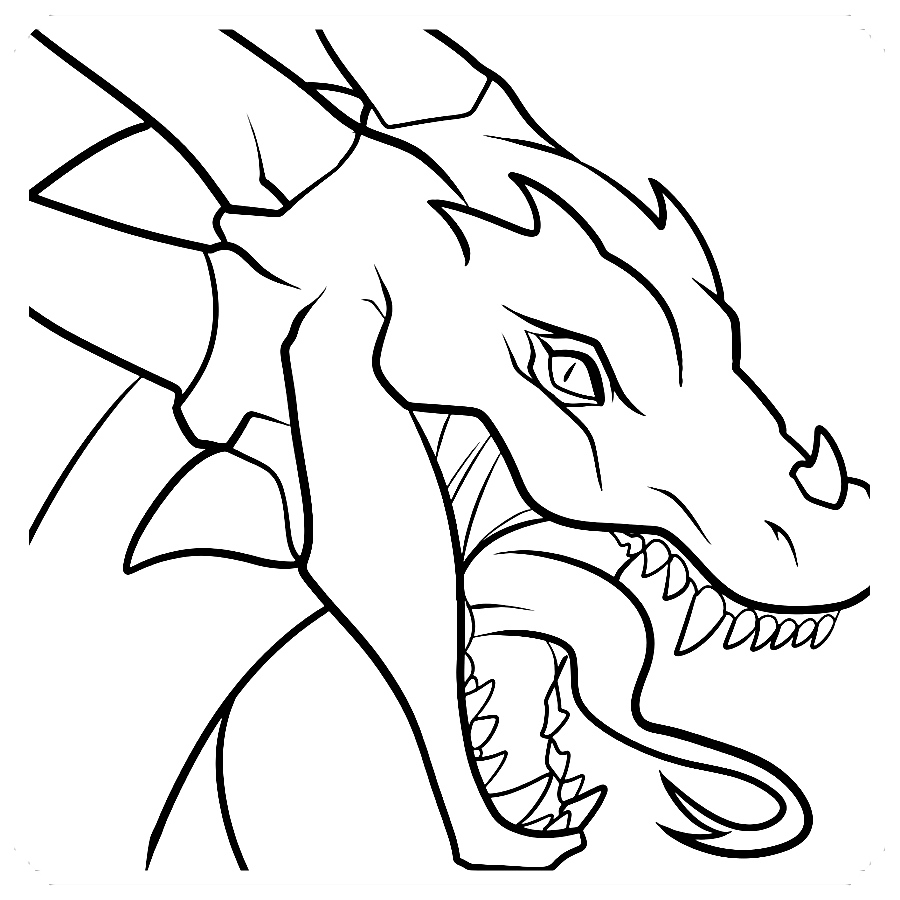 dibujos de dragones para niños para colorear