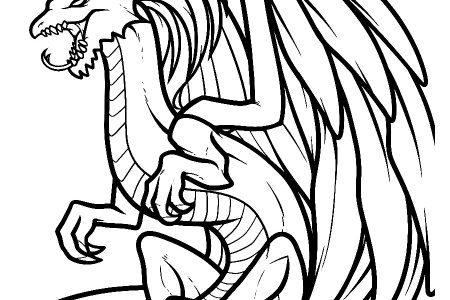 dibujos de dragones reales para colorear