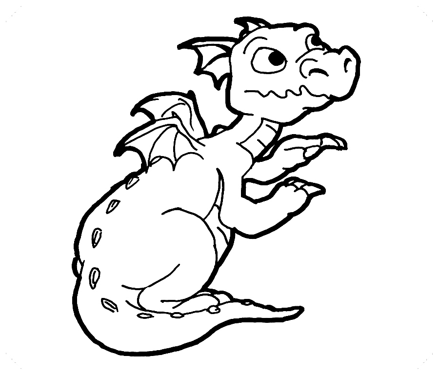 dibujos de dragones sombreados