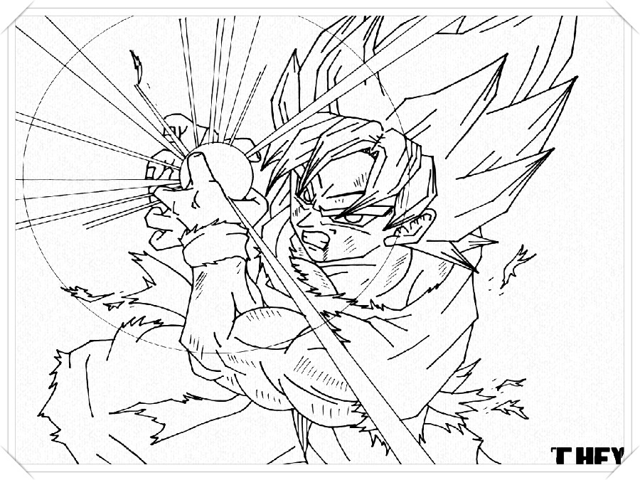 Imagenes Para Colorear Goku Fase 5 Biblioteca De Imágenes Online
