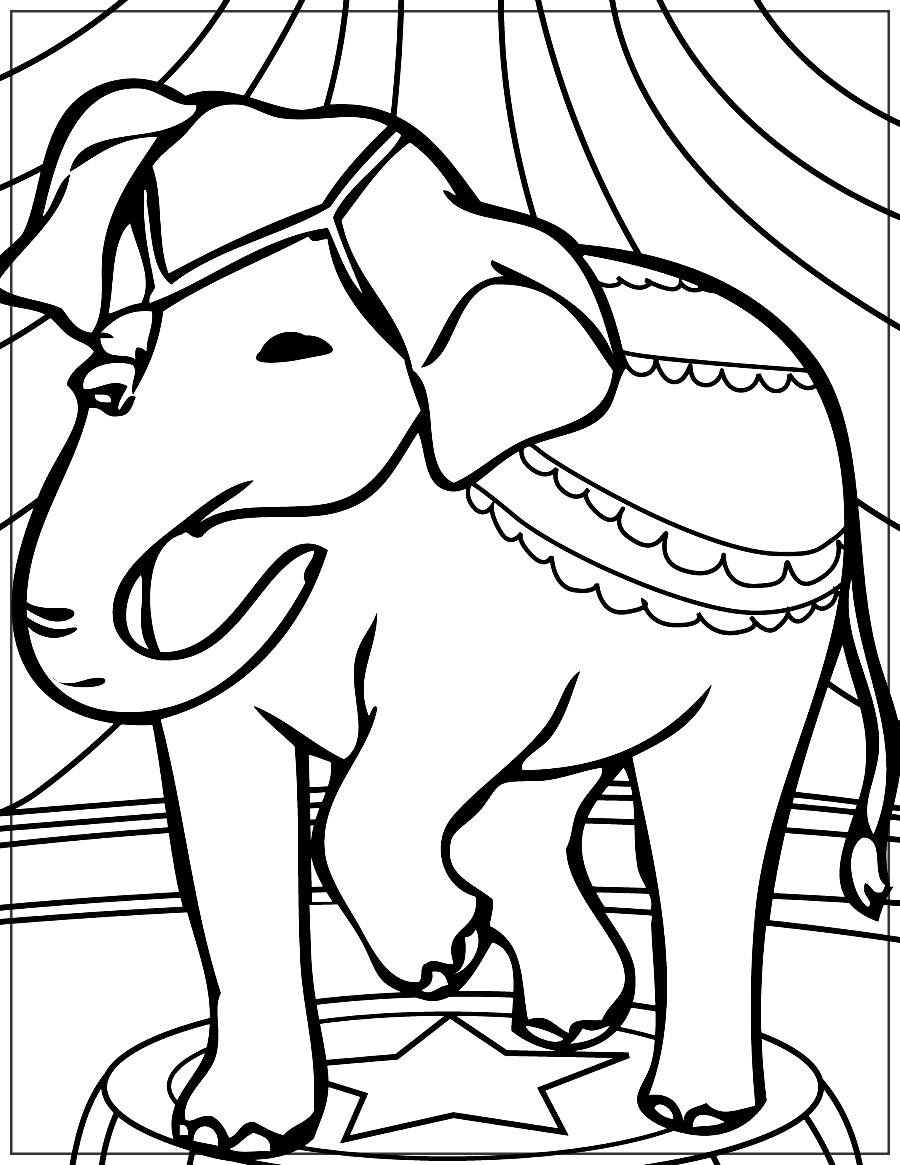 dibujos para colorear de elefantes bebes