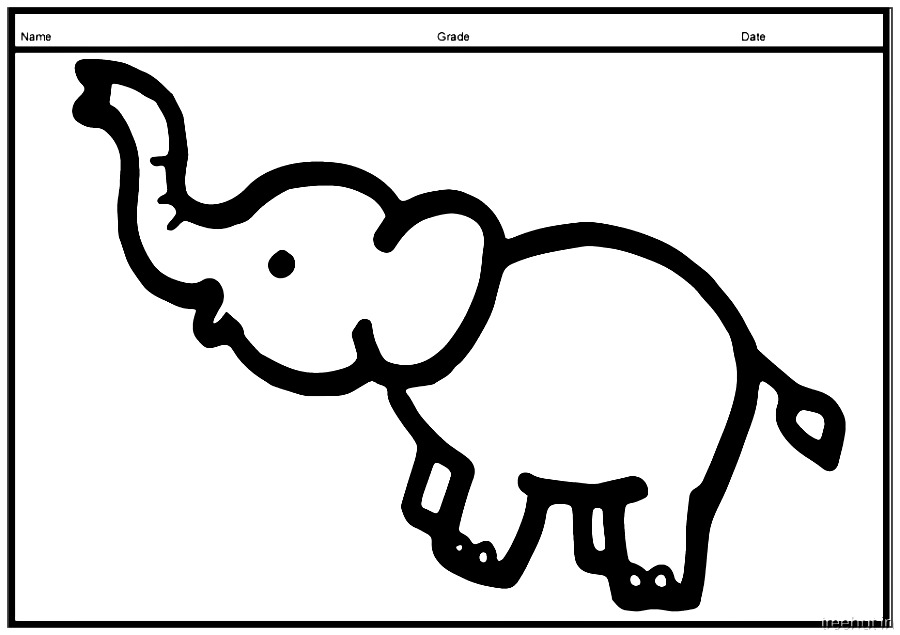 imagenes colorear elefantes