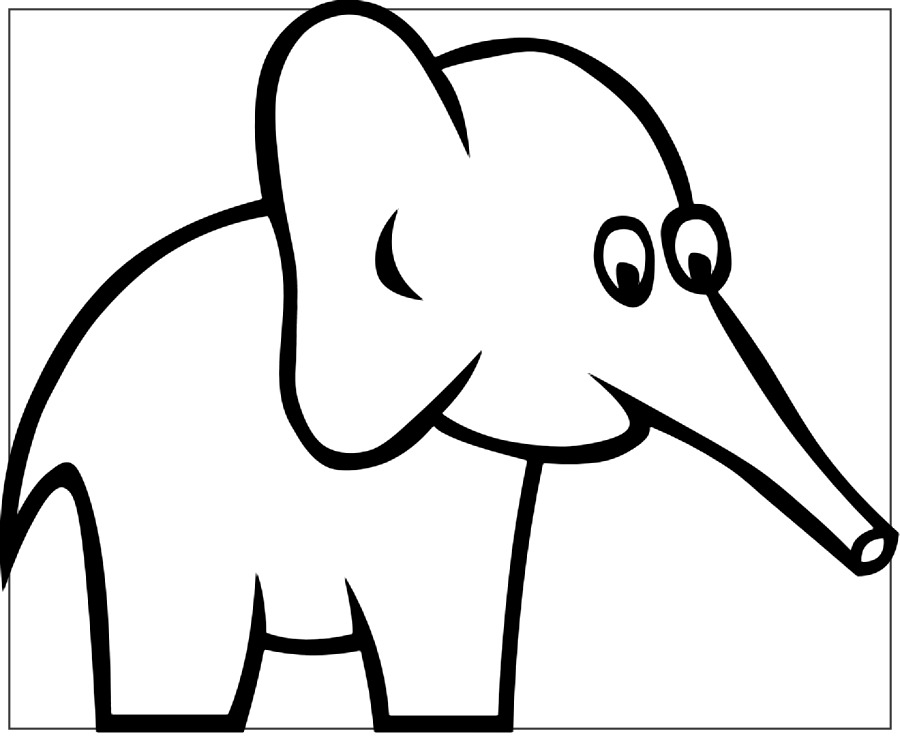 imagenes para colorear de elefantes tiernos