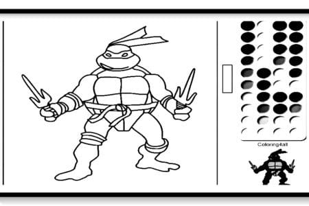 colorear las tortugas ninja