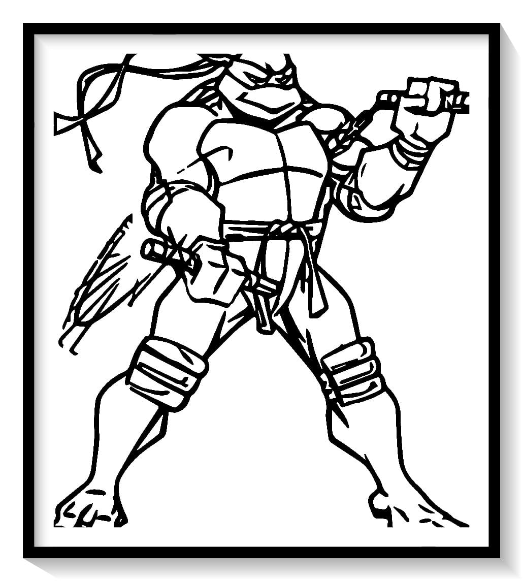 dibujos colorear tortugas ninja