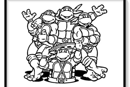 dibujos para colorear de tortugas ninja 2