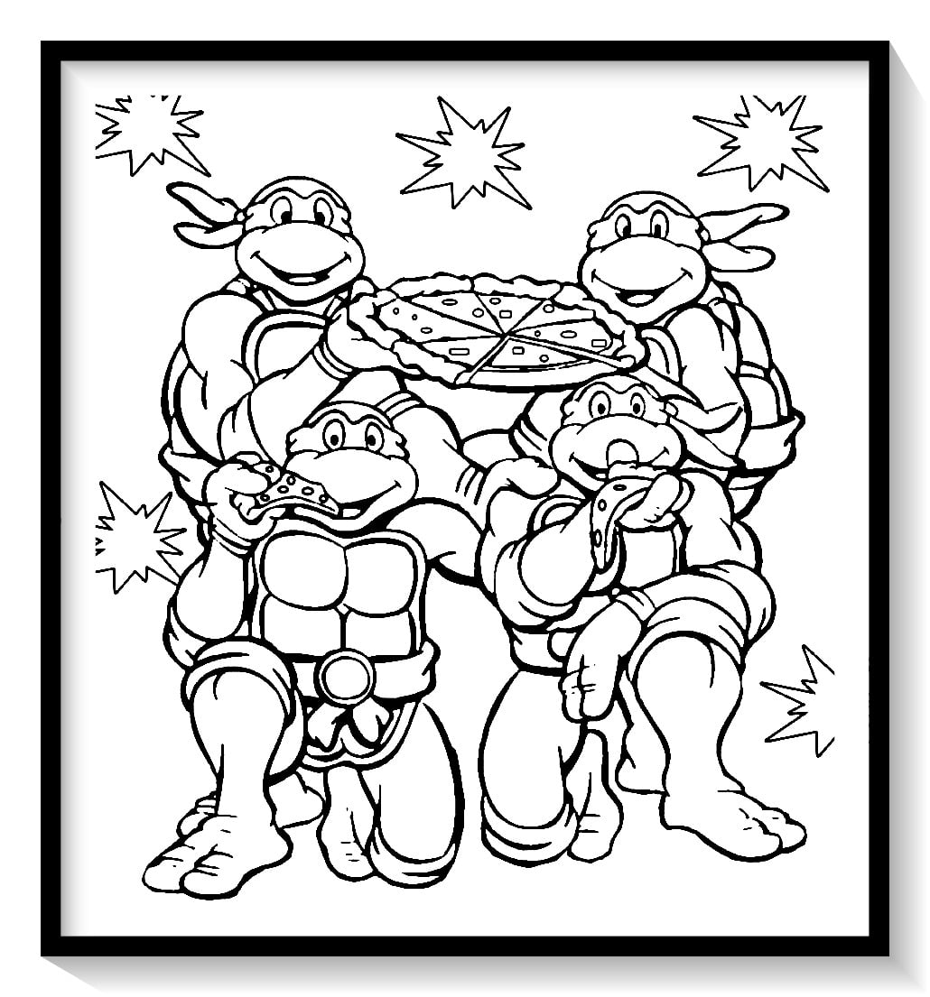 dibujos para colorear e imprimir tortugas ninjas