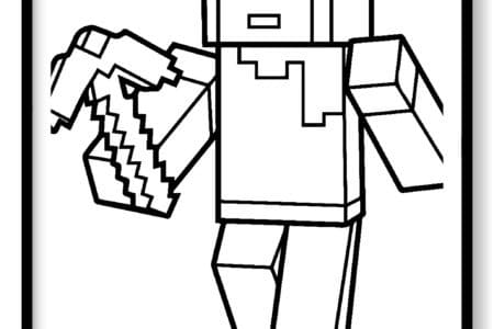 dibujos para colorear minecraft espadas