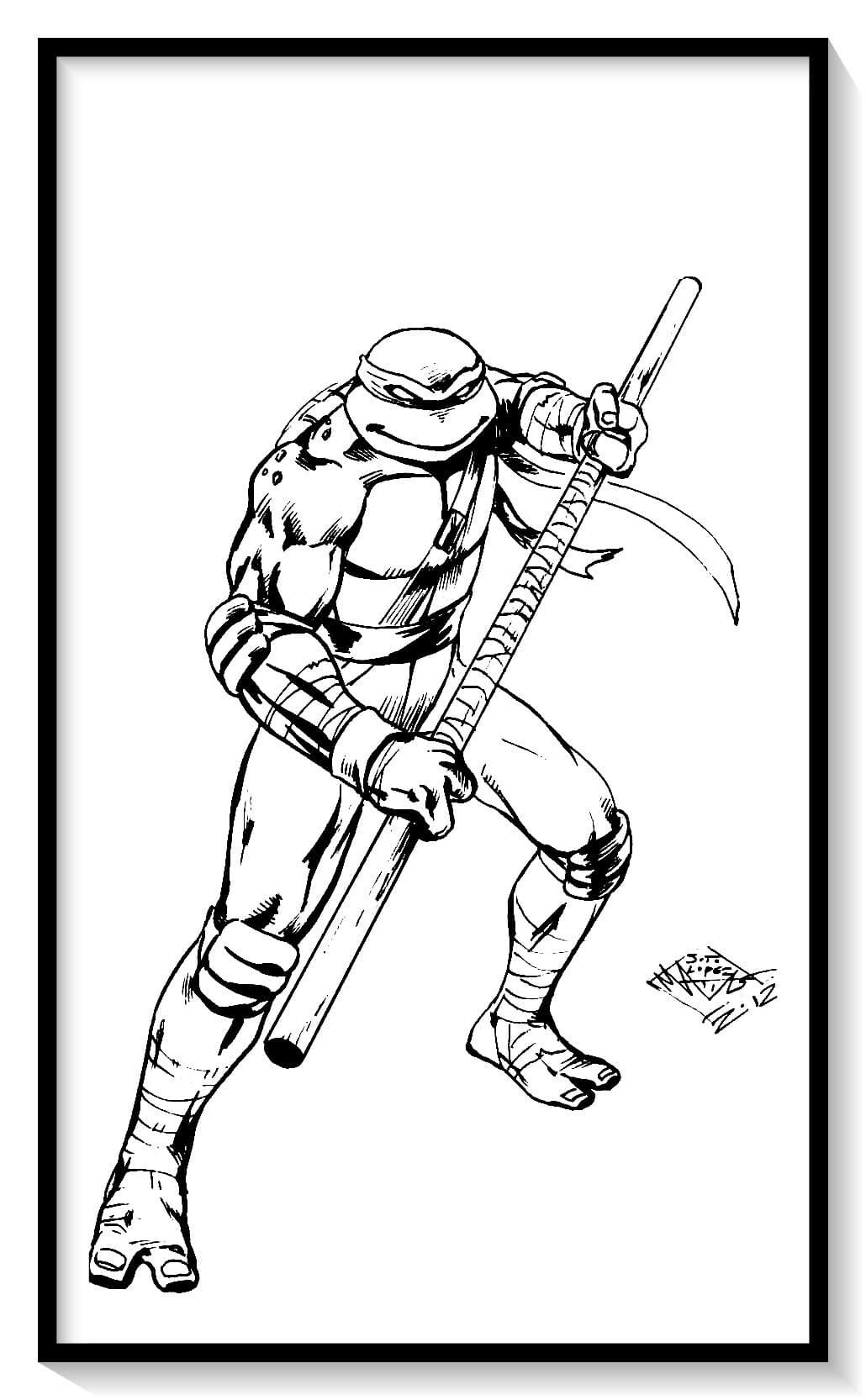 dibujos para pintar tortugas ninja