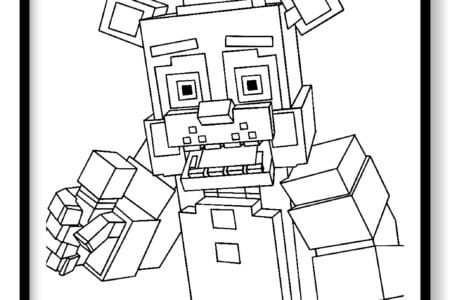 minecraft para colorear e imprimir