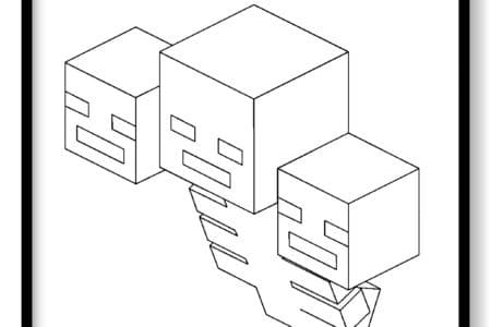 minecraft para colorear y armar