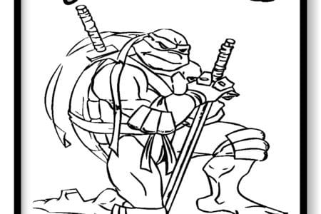 tortugas ninja colorear gratis