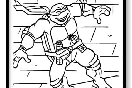 tortugas ninja de colorear