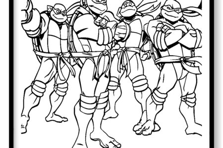 tortugas ninja nickelodeon para colorear