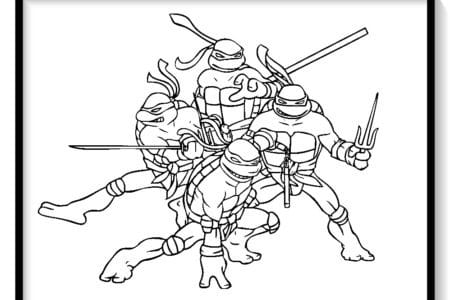 tortugas ninja para colorear pdf