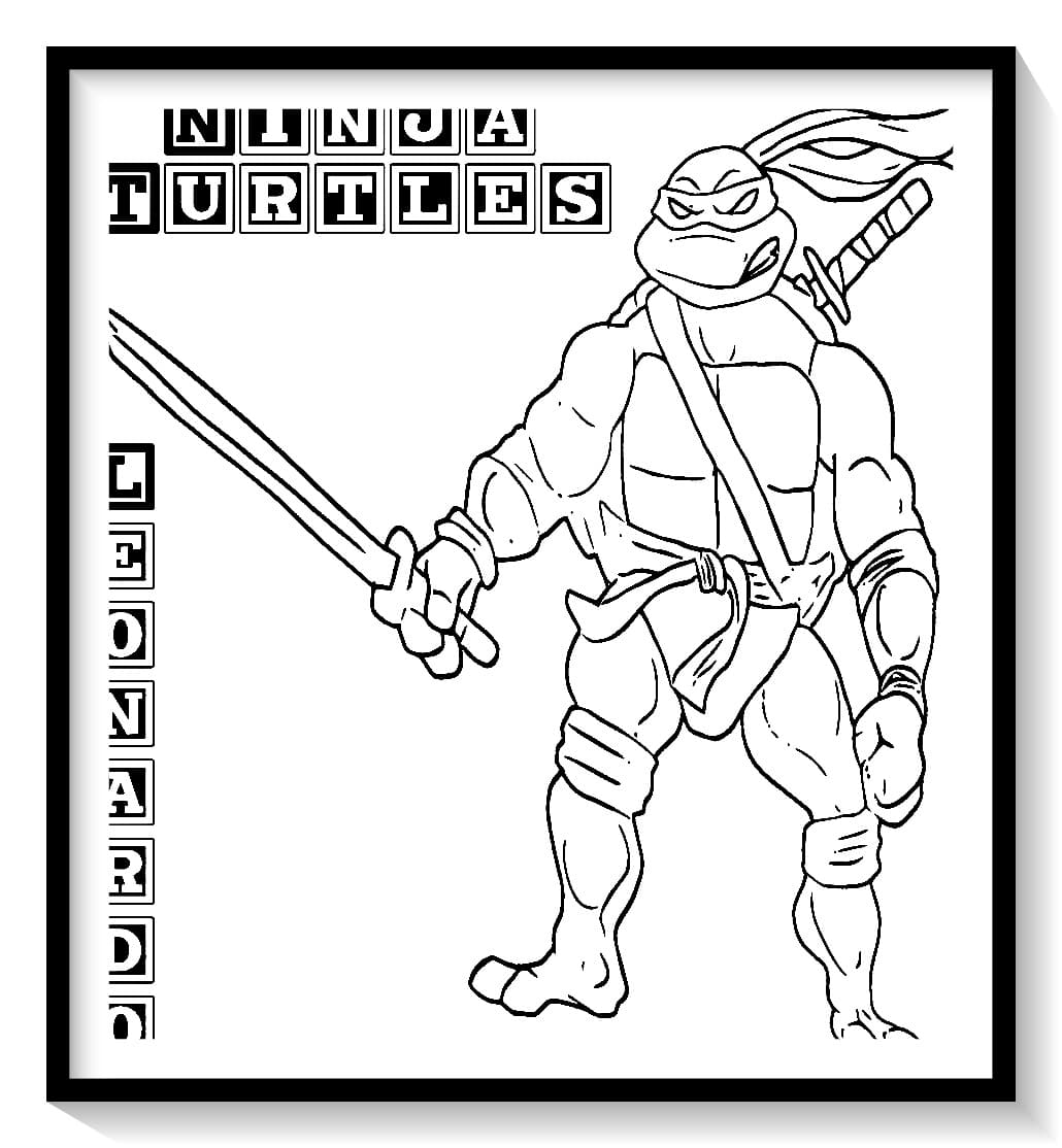 tortugas ninjas para colorear e imprimir