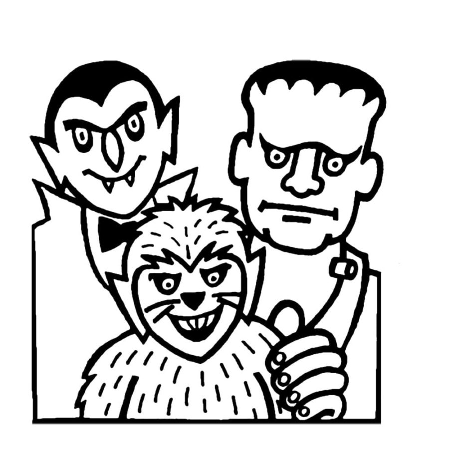 Dibujos de Frankenstein para Colorear