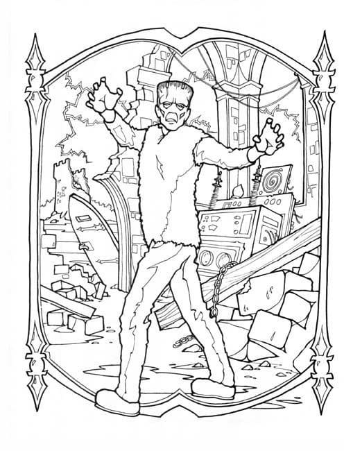 Dibujos de Frankenstein para Colorear